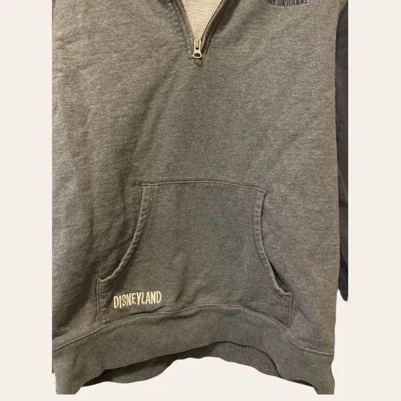 Men’s Disneyland “DL 55 The Original” Fleece Pullover with 1/4-zip front, size L - Picture 4 of 8
